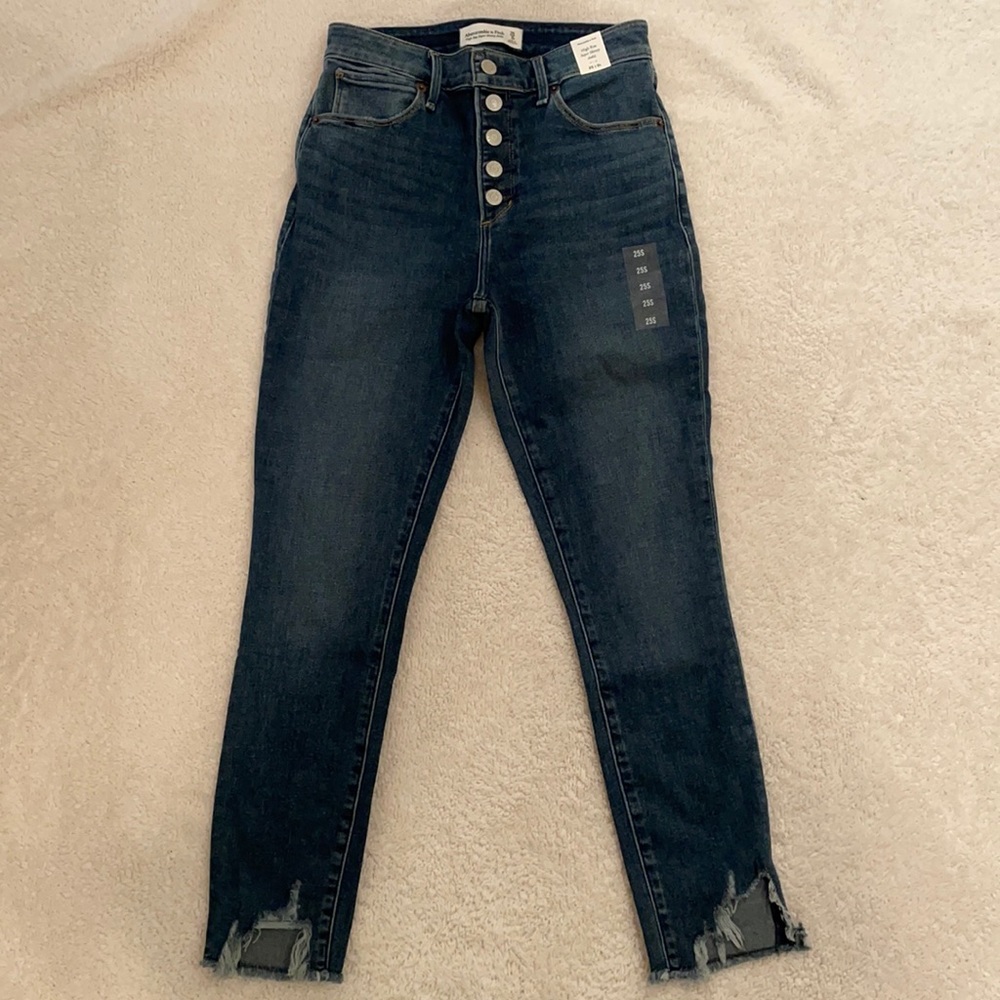 Abercrombie high rise skinny jeans